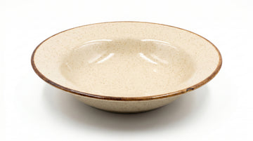 Kath N Clay Handmade Stoneware Pasta Plate Set of 2, Ivory Speckled Ceramic Pasta Bowls, Deep Dinner Serving Plates for Pasta, Soup, Salad & Ramen, Microwave & Dishwasher Safe Premium Tableware
